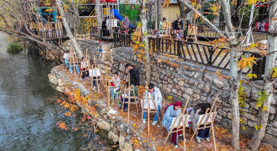 Diyarbakır’da öğrenciler tarihi ve doğayı tuvale taşıyor 9